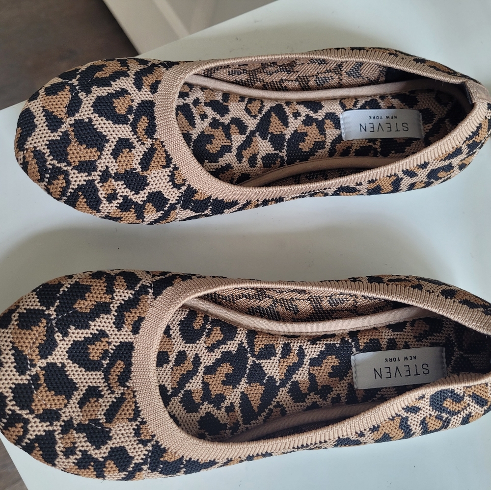Steven New York baby doll leopard print shoes, size 6.5 - Picture 3 of 6